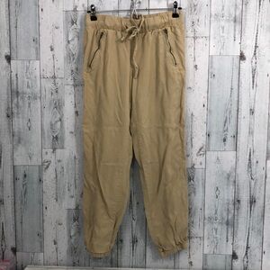 Sanctuary Tencel Tan Joggers Small
